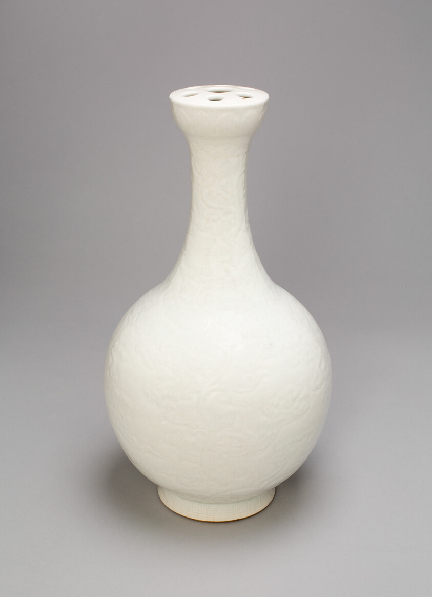 Bottle-Shaped Vase for Incense Sticks or Flowers — Bottle vase for incense or flowers, Art Institute of Chicago, 1924.388, Blanc de Chine